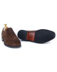 Rosendal Dark Brown Suede - Half Rubber Sole