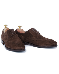 Rosendal Dark Brown Suede - Half Rubber Sole